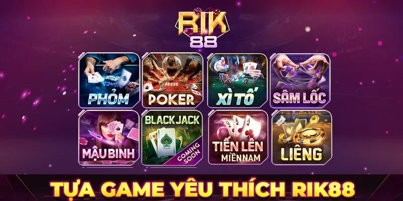 Các tựa game hấp dẫn độc quyền tại nhà cái RIK88